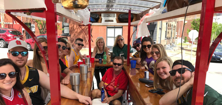 St Louis barcycle party bike tours of the soulard district